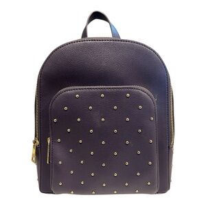 Cynthia Rowley purple mini backpack featuring gold studs